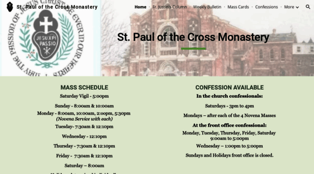 stpaulofthecrossmonastery.com