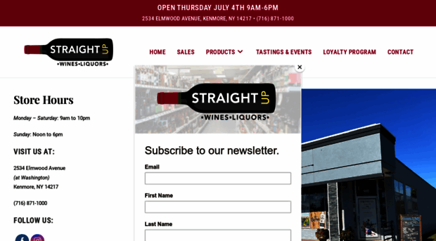 straightupliquors.com