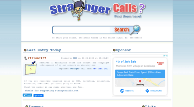 strangercalls.com