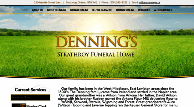 strathroy.denningfuneralhomes.com