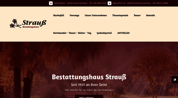 strauss-bestattungshaus.de