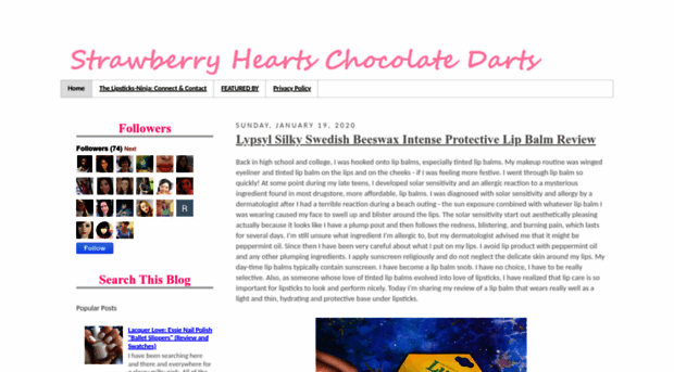 strawberryheartschocolatedarts.blogspot.com