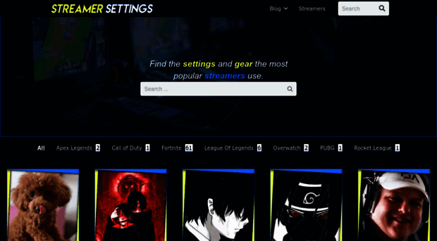 streamersettings.com