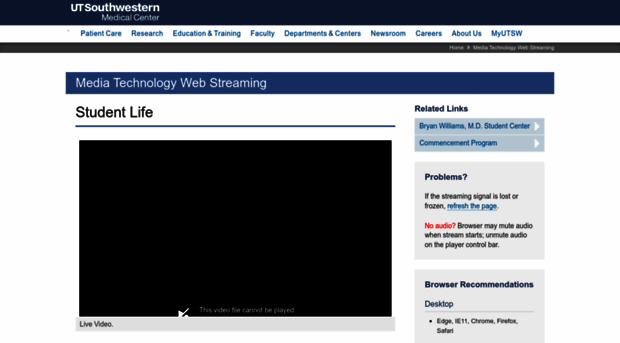 streaming.utsouthwestern.edu
