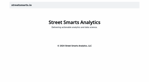 streetsmarts.io