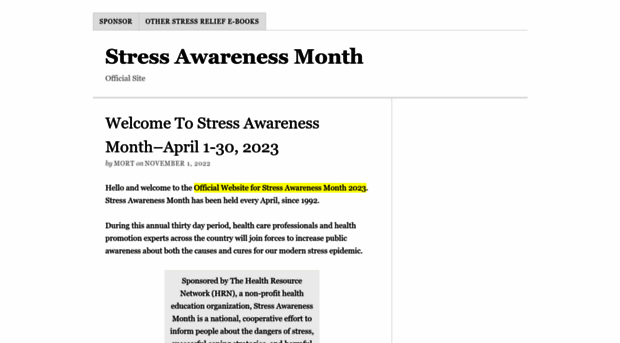 stressawarenessmonth.com