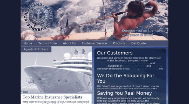 stricklandmarineinsurance.com