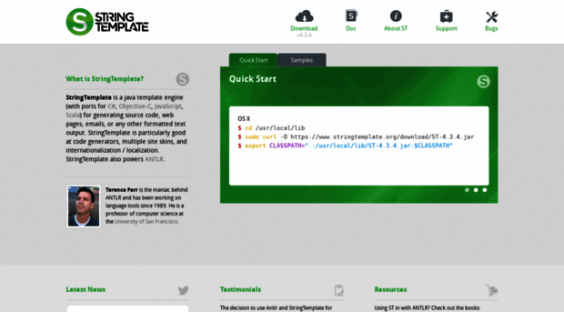 stringtemplate.org