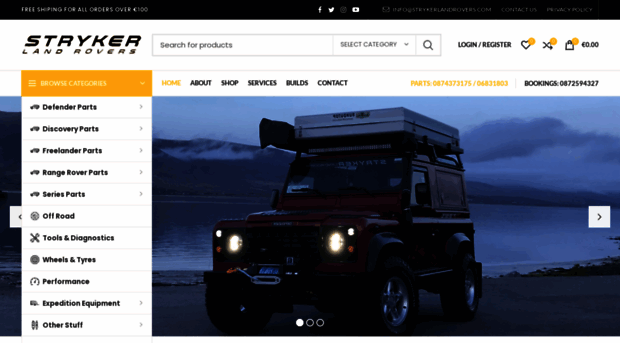 strykerlandrovers.com