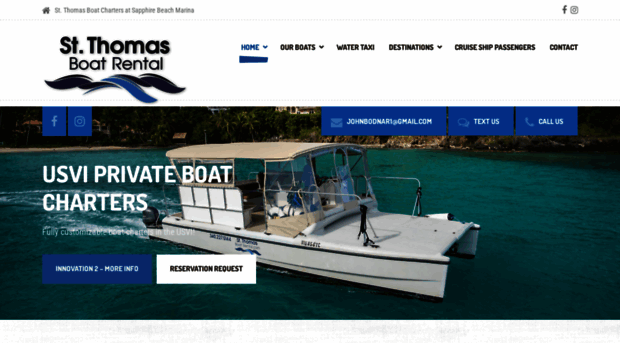 stthomasboatrental.com