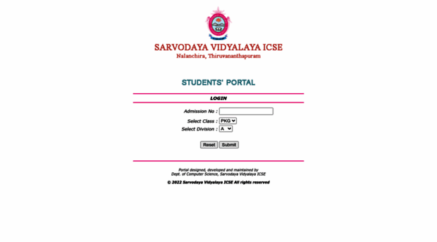 student.sarvodayaicse.in