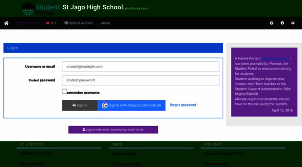 student.stjago.com