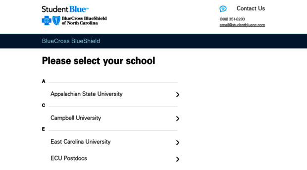 studentblue.bcbsnc.com