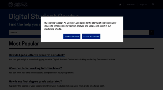 studentcentre.gre.ac.uk