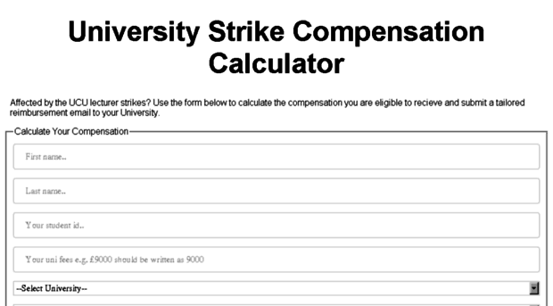 studentcompensationforstrikes.co.uk