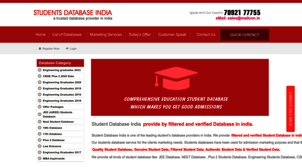 studentdatabaseindia.com