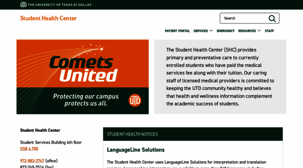 studenthealthcenter.utdallas.edu