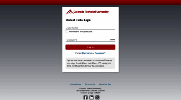 studentlogin.coloradotech.edu