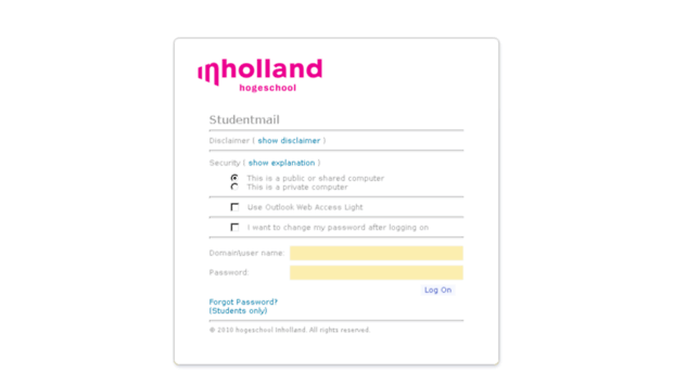 studentmail.inholland.nl