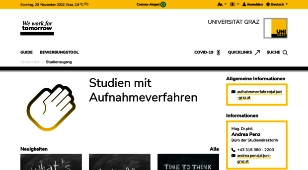 studienzugang.uni-graz.at