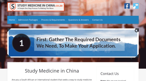 studymedicineinchina.co.za