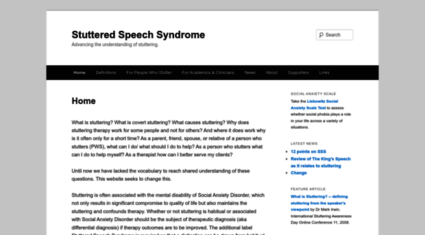 stutteredspeechsyndrome.com