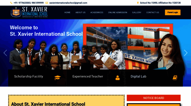 stxavierinternationalschool.com