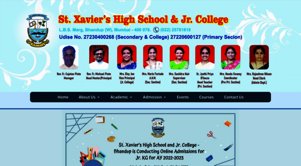 stxaviershighschoolandcollege.com