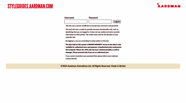 styleguides.aardman.com