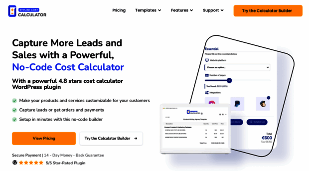stylishcostcalculator.com