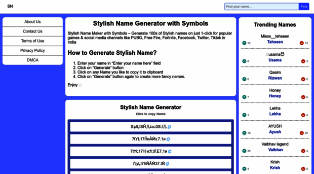 stylishnames.in