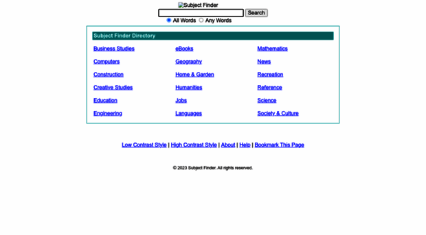 subjectfinder.co.uk