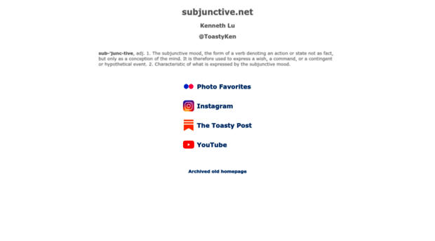 subjunctive.net