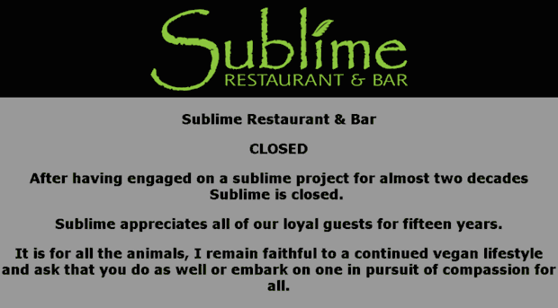 sublimerestaurant.com