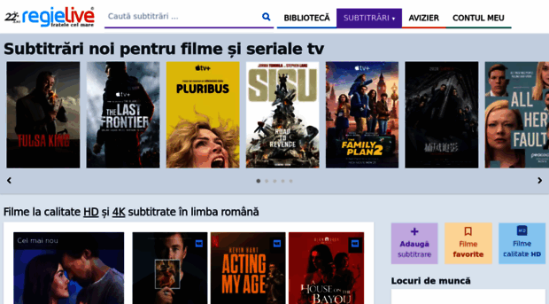 Subtitrari regielive ro Subtitrari Noi Pentru Filme Si 