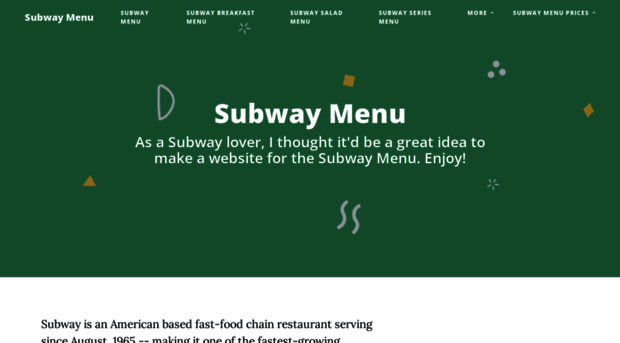 subway-menu.net