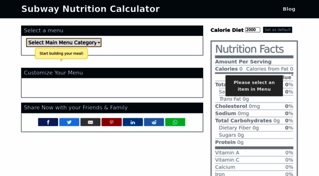 subwaynutritioncalculator.com