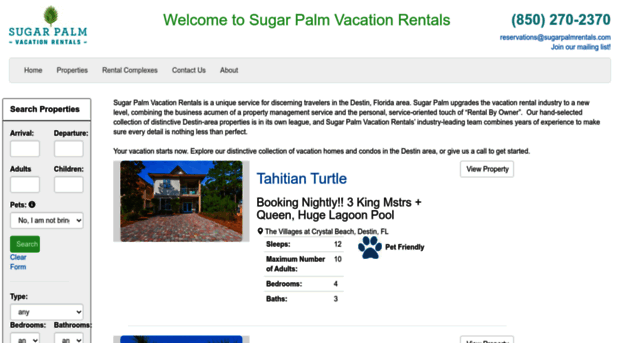 sugarpalmvacationrentals.com