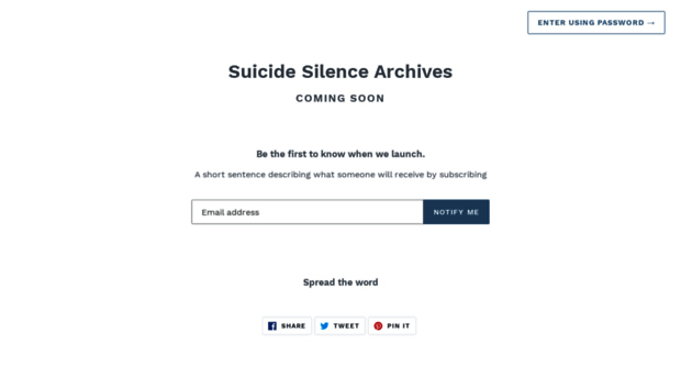 suicidesilencemerch.com