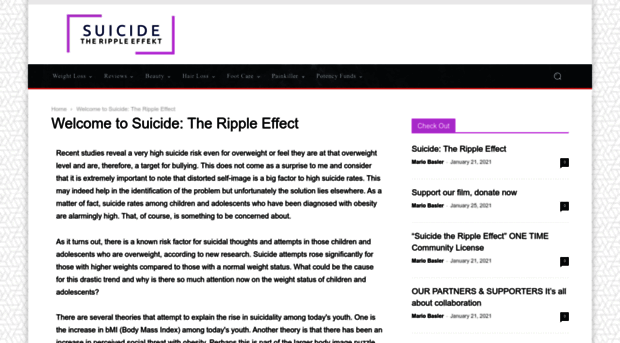 suicidetherippleeffect.com