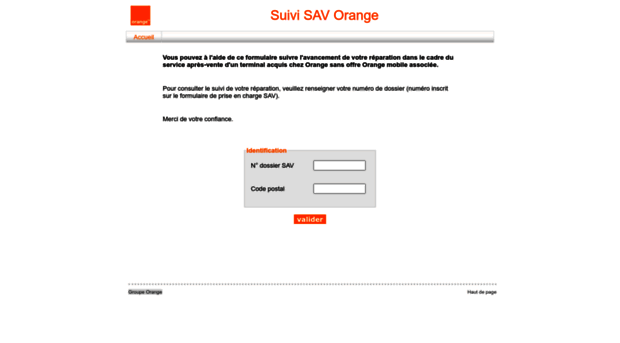 suivi-sav-orange.sbeglobalservice.com