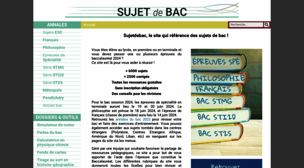 sujetsdebac.fr