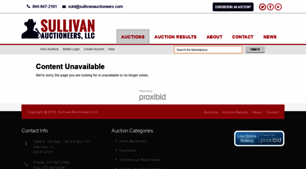 sullivanauctioneers.proxibid.com