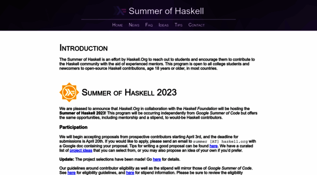 summer.haskell.org