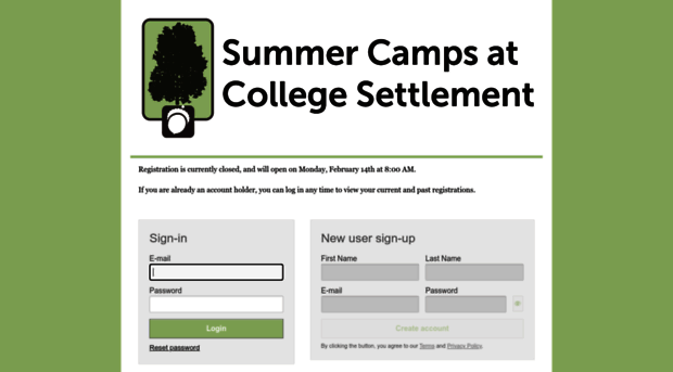 summercampsatcollegesettlement.campbrainregistration.com