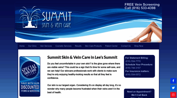 summitskinandveincare.com