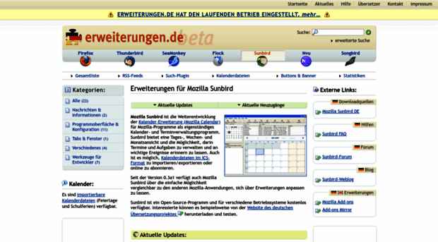 sunbird.erweiterungen.de