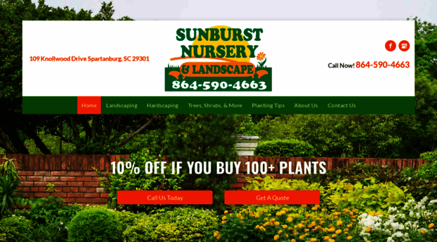 sunburstlandscapeandnursery.com