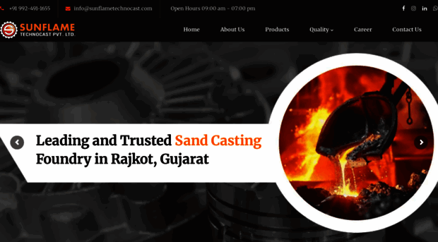 sunflametechnocast.com