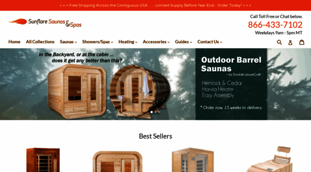 sunflaresaunas.com